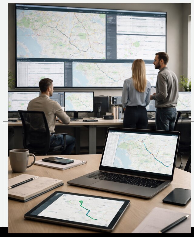 Трекинг грузов и Fleet Management, мониторинг автопарка в Барабинске